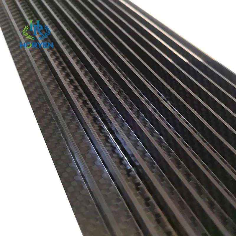 OEM Plain Twill 3K Carbon Fiber Angle Tube For ...