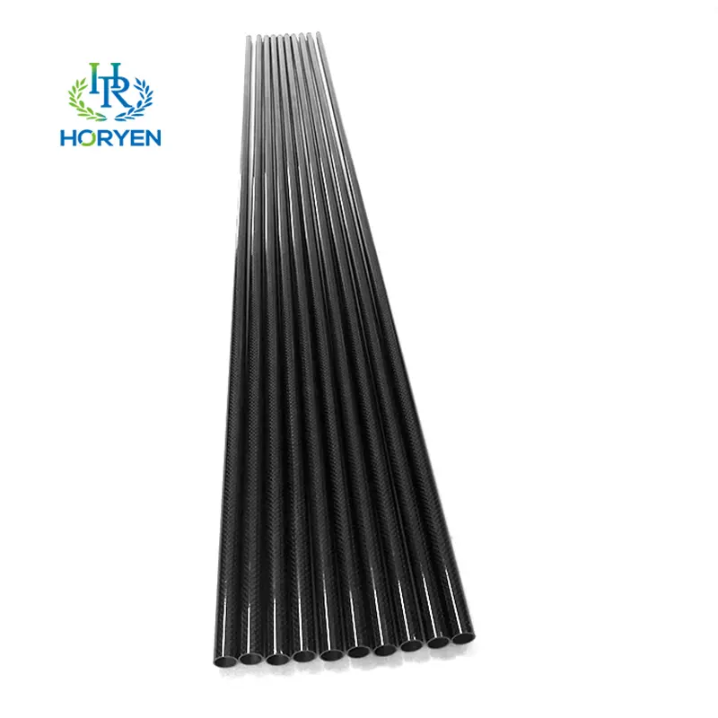 Custom Lightweight Tapered Carbon Fiber Pole With Logo