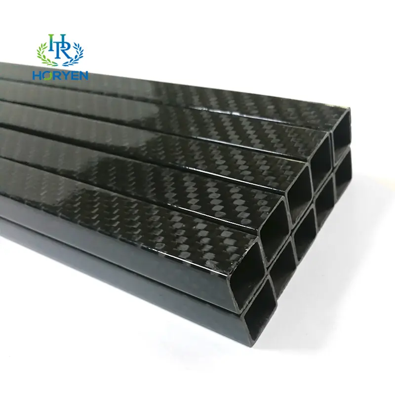 High Strength Hollow 3k Square Carbon Fiber Tub...
