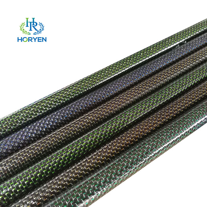 OEM Colored Metallic Glittered Carbon Fiber Pip...