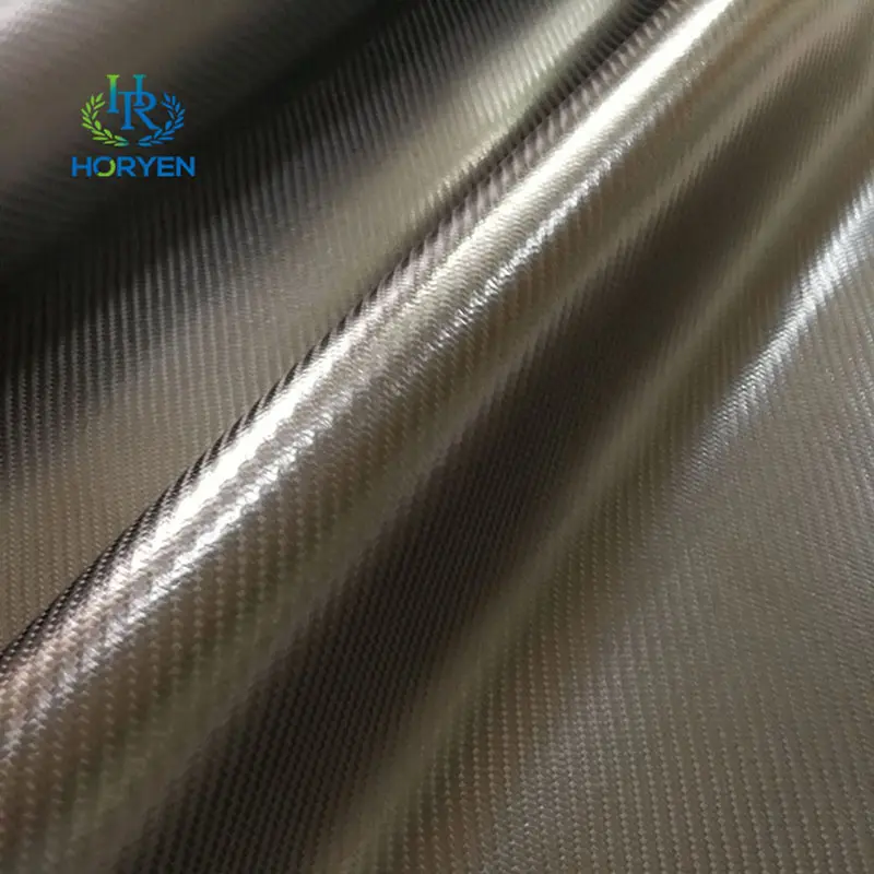 High Quality Twill Plain Carbon Fiber Leather F...