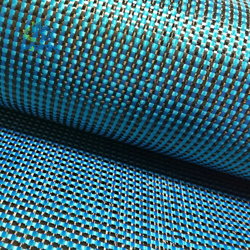 Light Weight 3k Lake Blue Hybrid Carbon Fiber C...