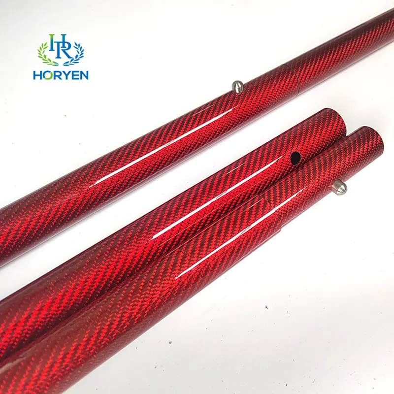 OEM Colored Blue Red 100% Carbon Fiber Tube Con...