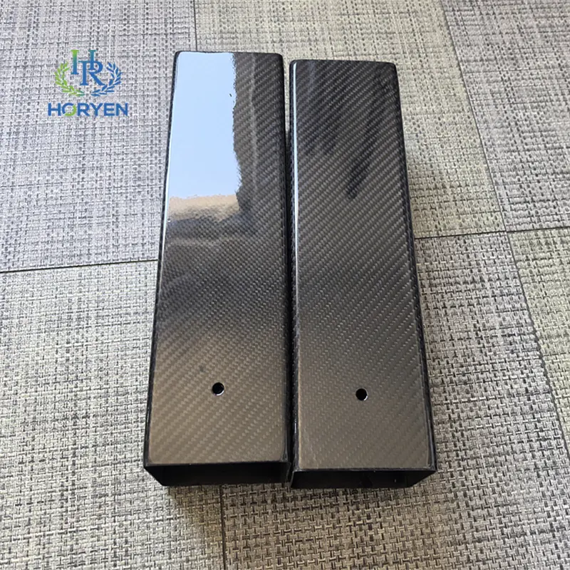 Corrosion Resistant Glossy 3K Square Carbon Fib...