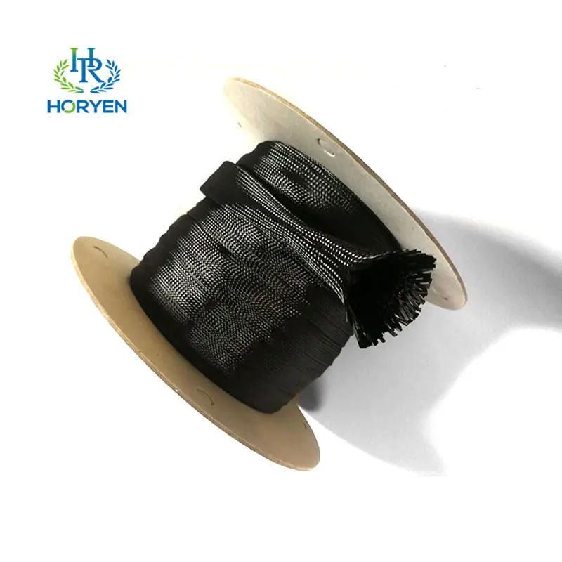 High Temperature 3K 15mm Carbon Fiber Cable Sle...